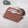 Men's Wallet Short Matte Leather Retro Multi-card Frosted Fabric Card Holder Money New Minimalist Purse Transparent Coins A5 | Vimost Shop.