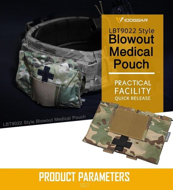 Tactical First Aid Kit Pouch Medical Organizer Pouch MOLLE 9022B Medical Equipment 3548 | Vimost Shop.