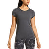 YOGA Womens Lightweight Heather Sports T-Shirt Activewear Running Workout Gym Short Sleeve Shirts