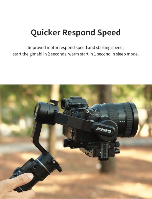 Official AK2000S AK2000C DSLR Professional Camera Stabilizer Handheld Video Gimbal fit for DSLR Mirrorless Camera | Vimost Shop.