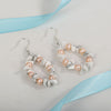Natutal Howlite Pearl 925 Sterling Silver Drop Dangle Earrings Handmade Custom Jewelry Gifts for Women Mom Girls Wife | Vimost Shop.