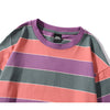 Hip Hop T Shirt Men Streetwear Harajuku Stripe Tshirt Color Block Short Sleeve | Vimost Shop.