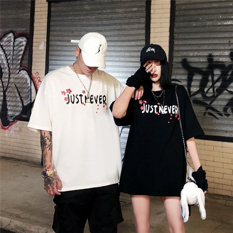 Streetwear Hip Hop T Shirt Men Harajuku Japanese Short Sleeve Tshirt Summer Casual Crane Cherry Floral T-Shirt | Vimost Shop.