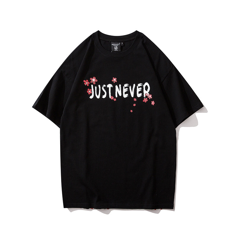 Streetwear Hip Hop T Shirt Men Harajuku Japanese Short Sleeve Tshirt Summer Casual Crane Cherry Floral T-Shirt | Vimost Shop.