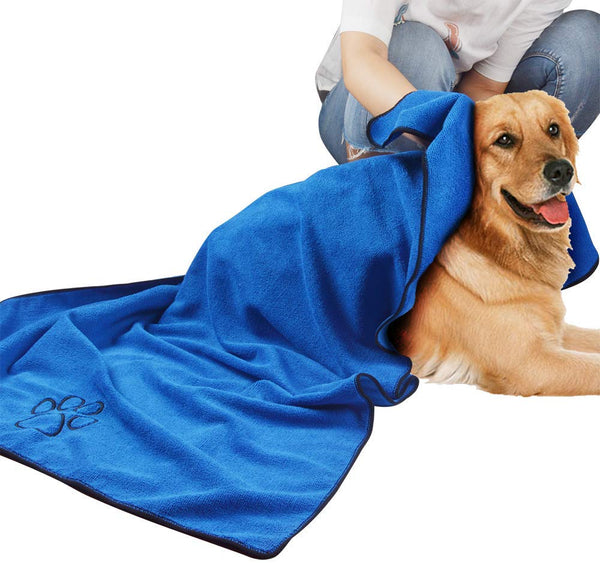 Ultra Absorbent Microfiber Pet Hand Bath Towel Dog Drying Towel With Printed For Small Medium Large | Vimost Shop.