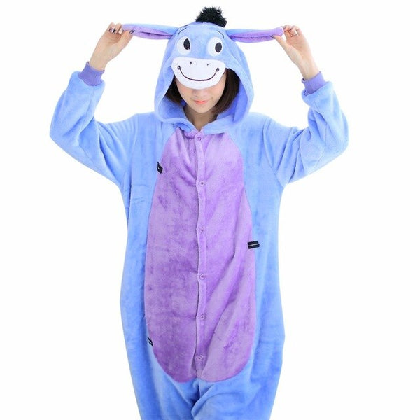 Kigurumi Unicorn Pajamas Sets Flannel Animal Suits | Vimost Shop.