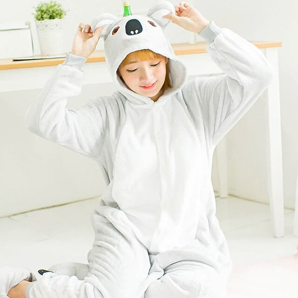 Kigurumi Unicorn Pajamas Sets Flannel Animal Suits | Vimost Shop.