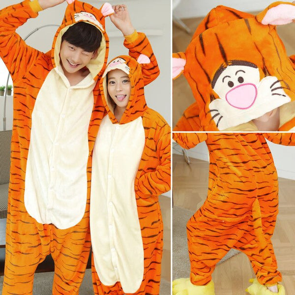 Kigurumi Unicorn Pajamas Sets Flannel Animal Suits | Vimost Shop.