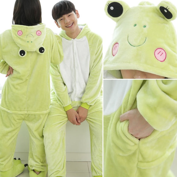 Kigurumi Unicorn Pajamas Sets Flannel Animal Suits | Vimost Shop.