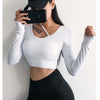 Women long sleeve Sexy Sports T-shirt running clothing | Vimost Shop.