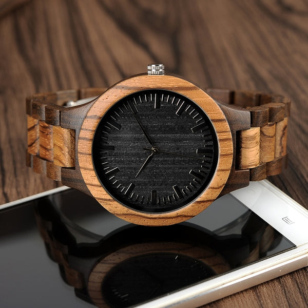 Wood Watch Men erkek kol saati Week Display Date Japan Quartz Men' Watches Accept Logo Drop Shipping | Vimost Shop.