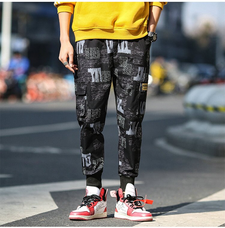 Streetwear Cargo Pants Men Hip Hop Pants Mens 2020 Autumn Harem Pant Harajuku Jogger Sweatpant Casual Trousers Male Pants | Vimost Shop.