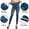 Women Fashion Faux Denim Leggings High Waist Slim Seamless Leggings Sexy Long Jeans Printing Fitness Legging Casual Pencil Pants | Vimost Shop.