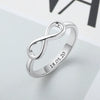 Personalized Infinity Ring 925 Sterling Silver Custom Name Wedding Gift Love Forever Ring for Women Fine Jewelry | Vimost Shop.