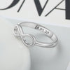 Personalized Infinity Ring 925 Sterling Silver Custom Name Wedding Gift Love Forever Ring for Women Fine Jewelry | Vimost Shop.