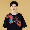 Men T Shirt Hip Hop Streetwear Colorful Jellyfish Painting Tshirt Harajuku Summer Short Sleeve | Vimost Shop.