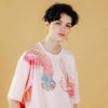 Men T Shirt Hip Hop Streetwear Colorful Jellyfish Painting Tshirt Harajuku Summer Short Sleeve | Vimost Shop.