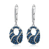 Natural Blue Sapphire Gemstone Drop Earrings 925 Sterling Silver Fine Jewelry For Women Vintage Earrings | Vimost Shop.