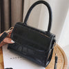 Women Crossbody Bag Retro Pure Color Vintage Leather Handbag Messenger Simple Crossbody Bag Black  Small Square Package | Vimost Shop.