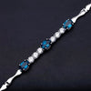 Natural London Blue Topaz  Bracelet 925 Sterling Silver Gemstone Bracelets&bangles For Women Fine Jewelry | Vimost Shop.