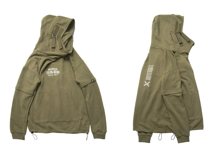 Embroidery Harajuku Hoodie Mens Casual Japanese Streetwear Hoodies Hip Hop Sweatshirts Man Pullovers Outerwear | Vimost Shop.