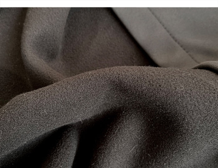 Letter Embroidered Hip Hop Cloak Long Jacket Men Casual Streetwear Harajuku Pockets Turtleneck Trench Coats Male | Vimost Shop.