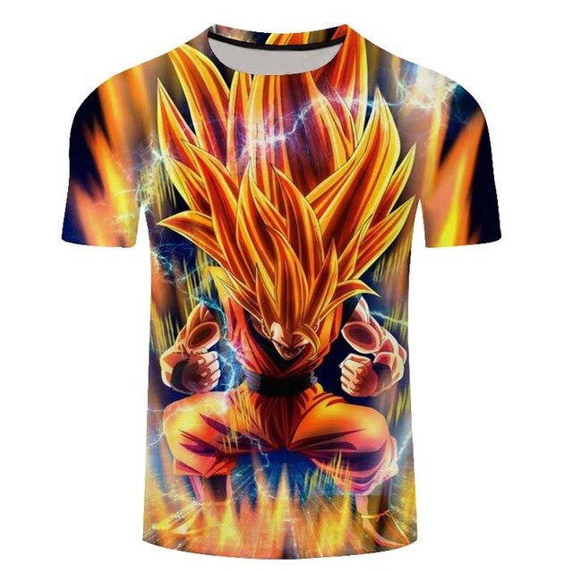 Goku Dragon Ball Z 3d T Shirt Summer Hipster Short Sleeve Tee Tops Men/Women Anime DBZ Harajuk T-Shirts Homme | Vimost Shop.