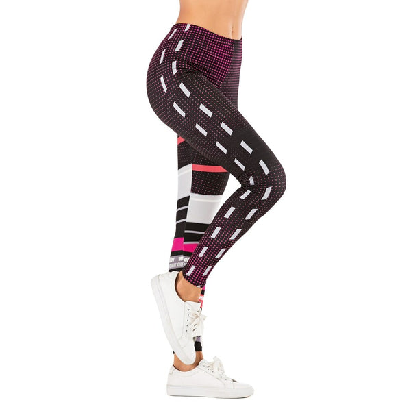 Women Fashion Legging Dots stitching Printing Fitness leggins Slim | Vimost Shop.