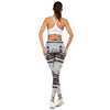 Fashion Women Fitness Legging Black and white stripe Printing | Vimost Shop.