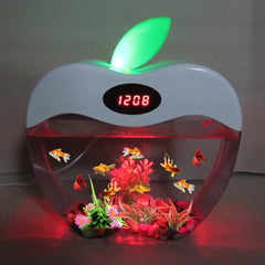 Aquarium USB Mini Aquarium with LED Night Light LCD Display Screen and Clock Fish Tank Personalise Aquarium Tank Fish Bowl D20 | Vimost Shop.