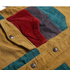 Men Corduroy Patchwork Men's Jacket Pockets High Street  Streetwear | Vimost Shop.