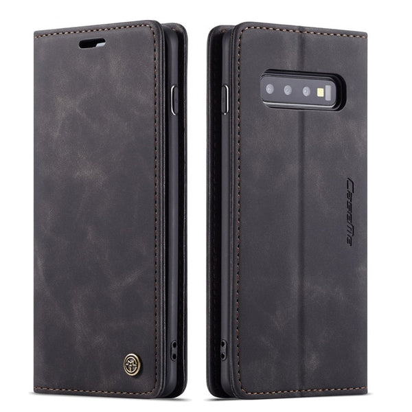 Leather Case for Samsung Galaxy S10 S9 S8 Plus S7 Edge,CaseMe Retro Purse Luxury Magneti Card Holder Wallet Cover for Note 10+ | Vimost Shop.