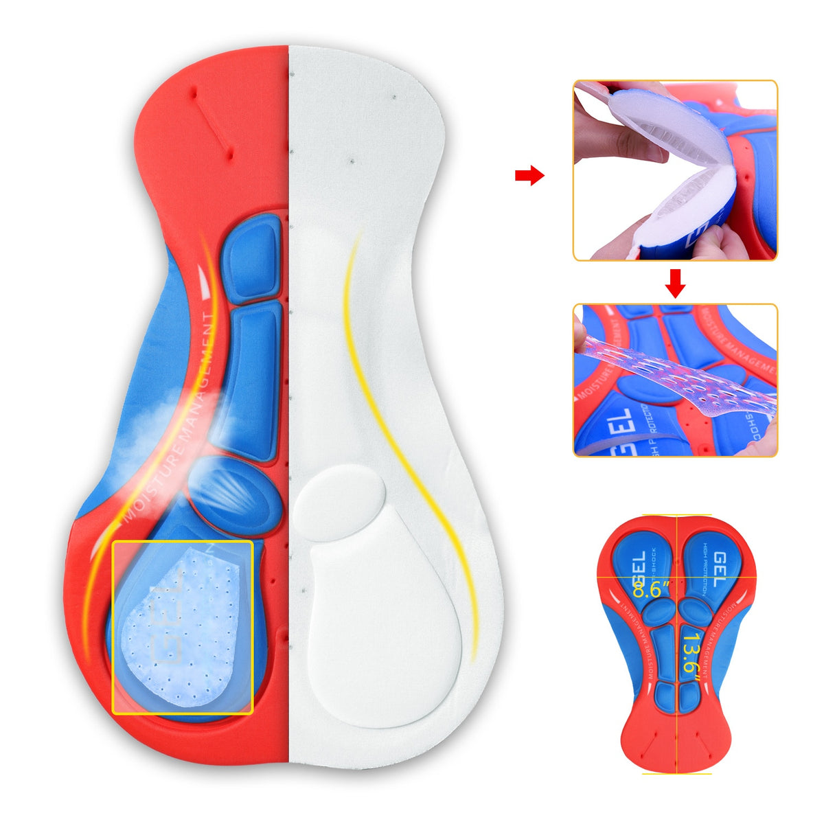 Cycling Underwear Upgrade 3D Gel Pad Cycling Shorts Mountain Bike MTB Shorts Bicycle Underpants Shockproof Men Women