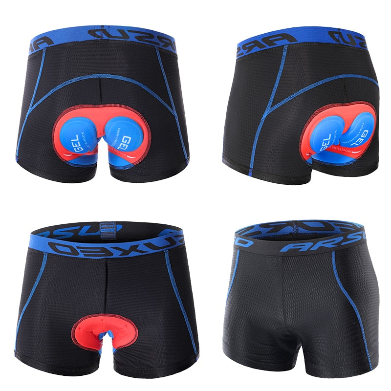 Cycling Underwear Upgrade 3D Gel Pad Cycling Shorts Mountain Bike MTB Shorts Bicycle Underpants Shockproof Men Women