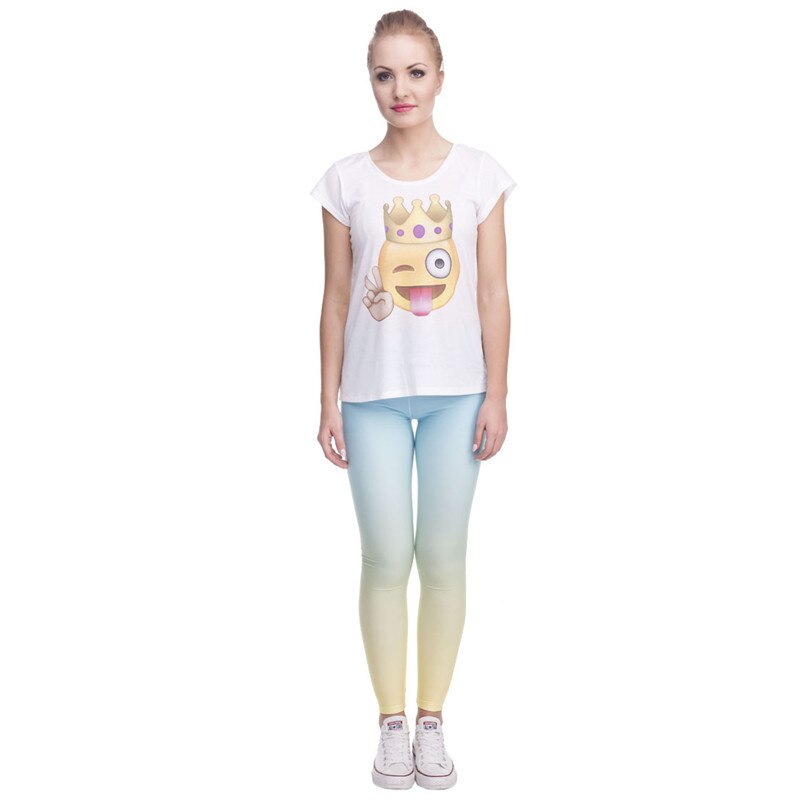 Hot sales Fashion Ombre Yellow Printed Women's Slim fit Legging workout Trousers Casual Polyester Pants Leggings | Vimost Shop.