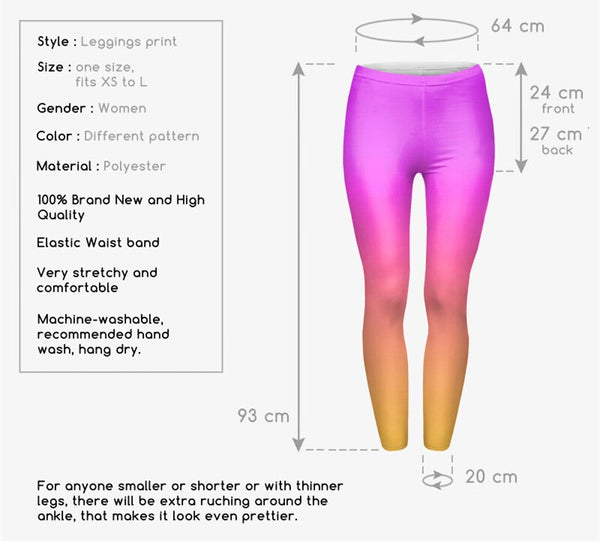 Hot sales Fashion Ombre Yellow Printed Women's Slim fit Legging workout Trousers Casual Polyester Pants Leggings | Vimost Shop.