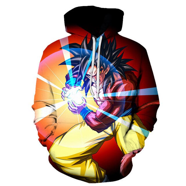 Dragon Ball Super 3D Hoodie Men /Women Spring Autumn Fashion Sweatshirt Unisex Japanese Anime Goku Print Jacket Outerwear - Vimost Shop