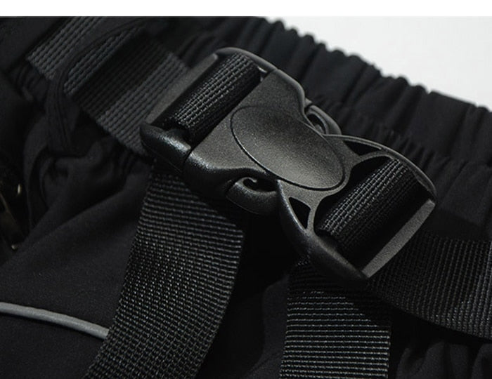 Reflective Hip Hop Shorts Mens  Summer Tactical Knee Length Male Short Pants Joggers Streetwear Cargo Shorts | Vimost Shop.