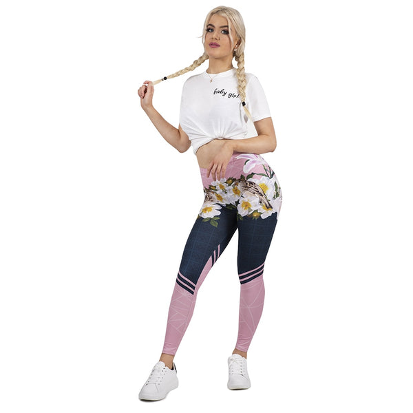Women Legging Spring In Bloom 3D Printing Leggins | Vimost Shop.