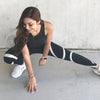 Women's Skull&flower Black Leggings Digital Print Pants Trousers Stretch Pants Plus Size | Vimost Shop.
