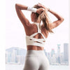 New Style White Strap Push Up Sports Bra for Women yoga top | Vimost Shop.