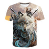 Newest Wolf 3D Print Animal Cool Funny T-Shirt Men Short Sleeve Summer Tops Male T Shirt Fashion Breathable With Short | Vimost Shop.