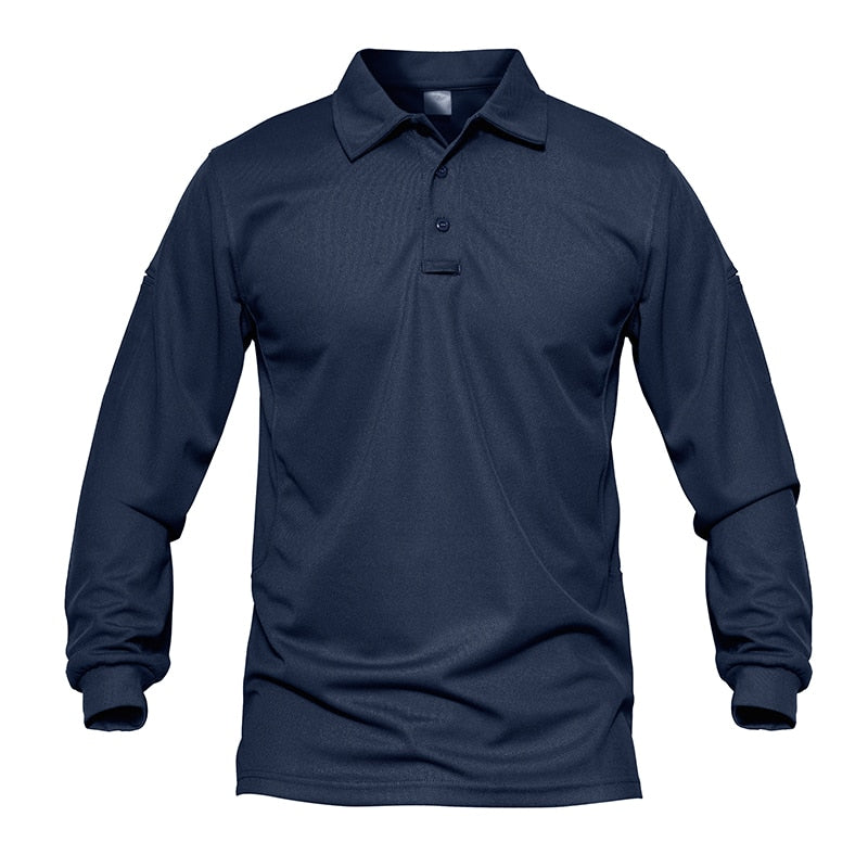 Men Tactical T-shirts Summer Quick Dry Performance Airsoft T-shirts Long Sleeve Lightweight Pique Jersey Golf T-shirts | Vimost Shop.