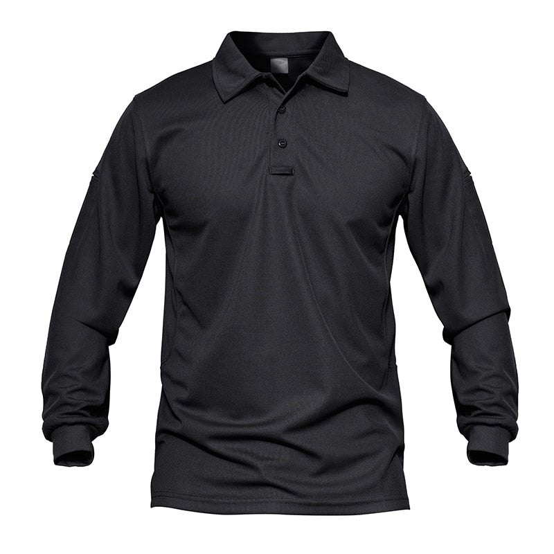 Men Tactical T-shirts Summer Quick Dry Performance Airsoft T-shirts Long Sleeve Lightweight Pique Jersey Golf T-shirts | Vimost Shop.