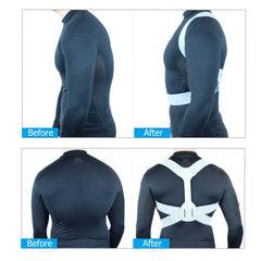 Silver Adjustable Back Posture Corrector Back Pain Relief Belt Spine Waist Support Correction Straps Posture Belt For Men Women | Vimost Shop.