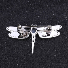 1.41Ct Natural Sky Blue Topaz Brooch 925 Sterling Sliver Handmade Design Dragonfly Brooches For Women Fine Jewelry | Vimost Shop.