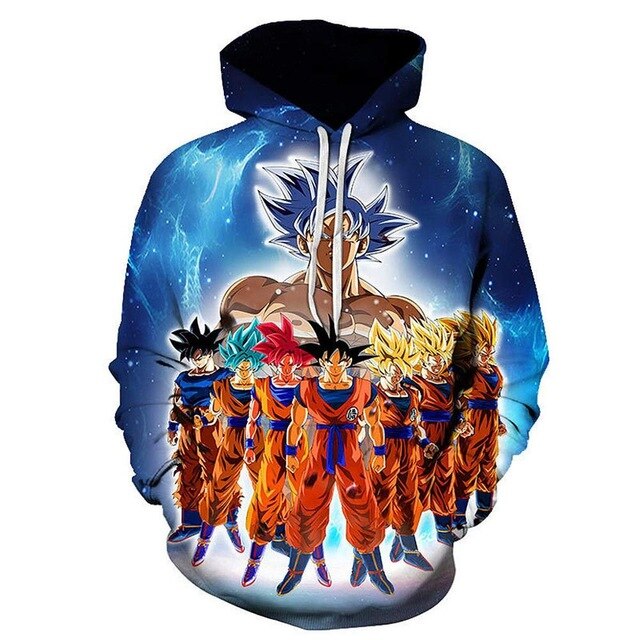Dragon ball Anime 3D hoodies Men Women Hooded Sweatshirt Dragonball Son Goku Casual Pockets Streetwear Autumn Tops - Vimost Shop