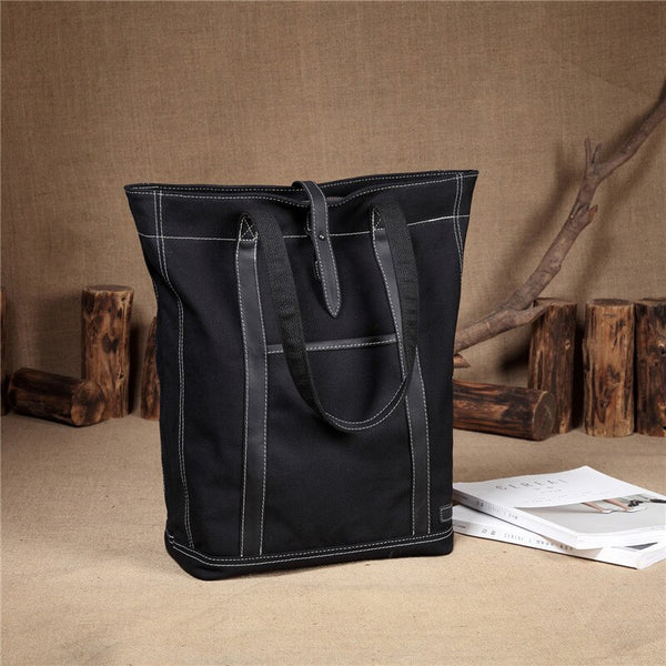 Retro Canvas Leather Totes for Women Luxury Handbags Women Bags Designer Water Resistant Tote Bag Fits 15.6 inch Laptop | Vimost Shop.