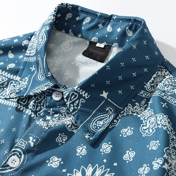 Men Shirt Retro Plaid Print Casual Cool Baggy Bermuda Beach Long Sleeve Harajuku Style Cozy All-match Couple Streetwear | Vimost Shop.