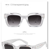 Vintage Oversized Transparent Sunglasses Women Retro Designer Tortoiseshell Rivet Frame Sun Glasses Shades | Vimost Shop.